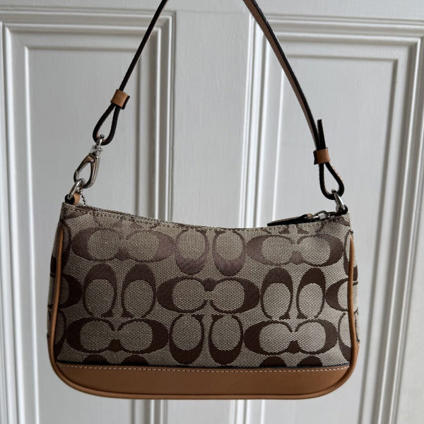 Coach Signature Demi Tan Shoulder Bag