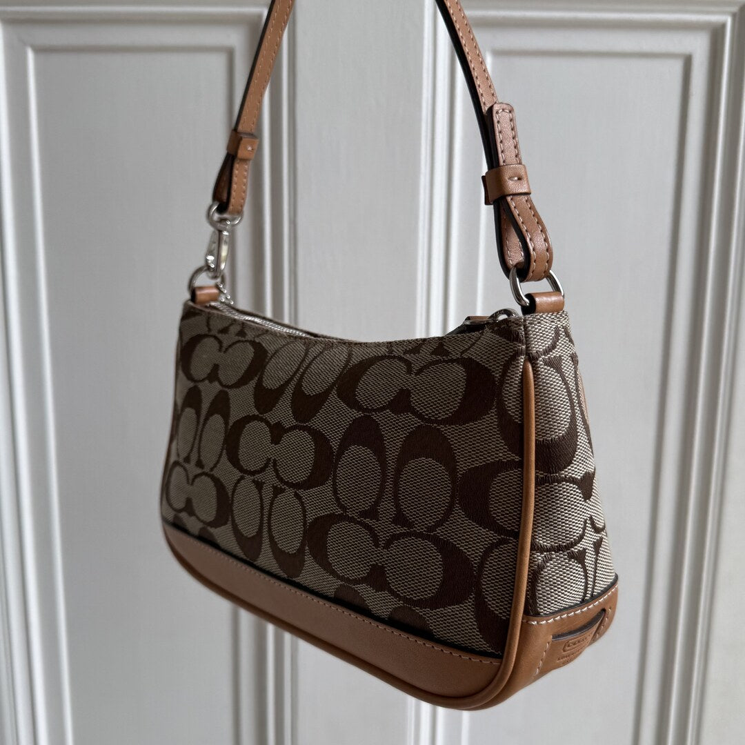 Coach Signature Demi Tan Shoulder Bag