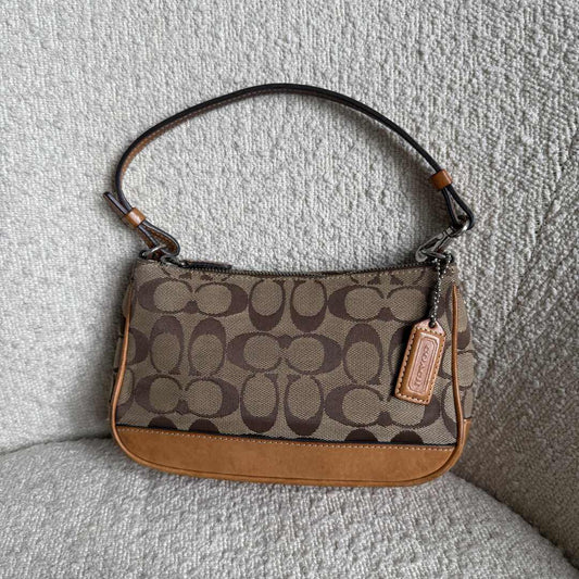 Coach Signature Demi Tan Shoulder Bag