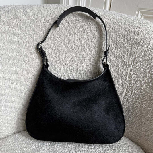 Coach Pony Hair Black Shoulder Bag