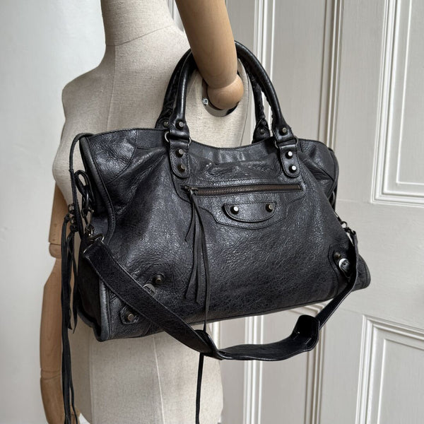 2009 Balenciaga City Leather Black Handbag