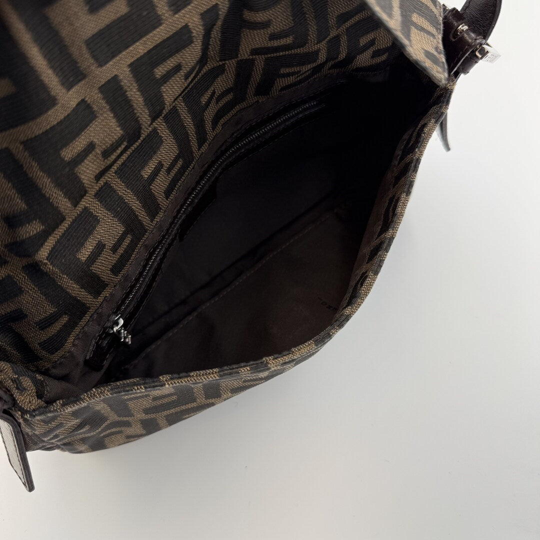 Fendi Mamma Baguette Zucca Shoulder Bag