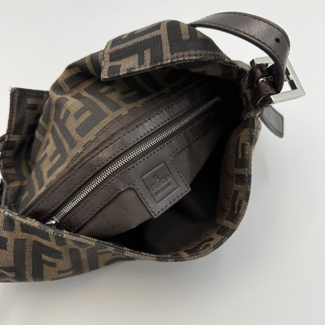 Fendi Mamma Baguette Zucca Shoulder Bag