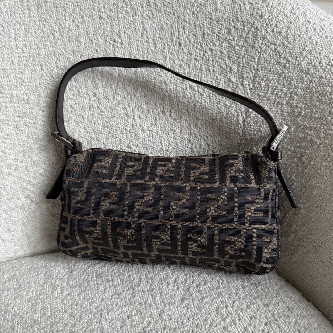 Fendi Mamma Baguette Zucca Shoulder Bag