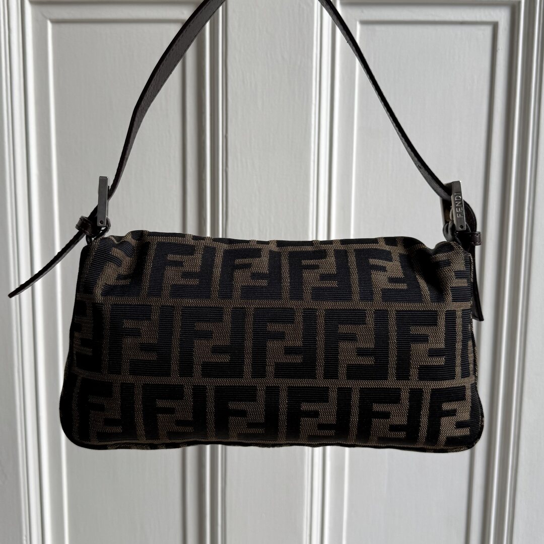 Fendi Mamma Baguette Zucca Shoulder Bag