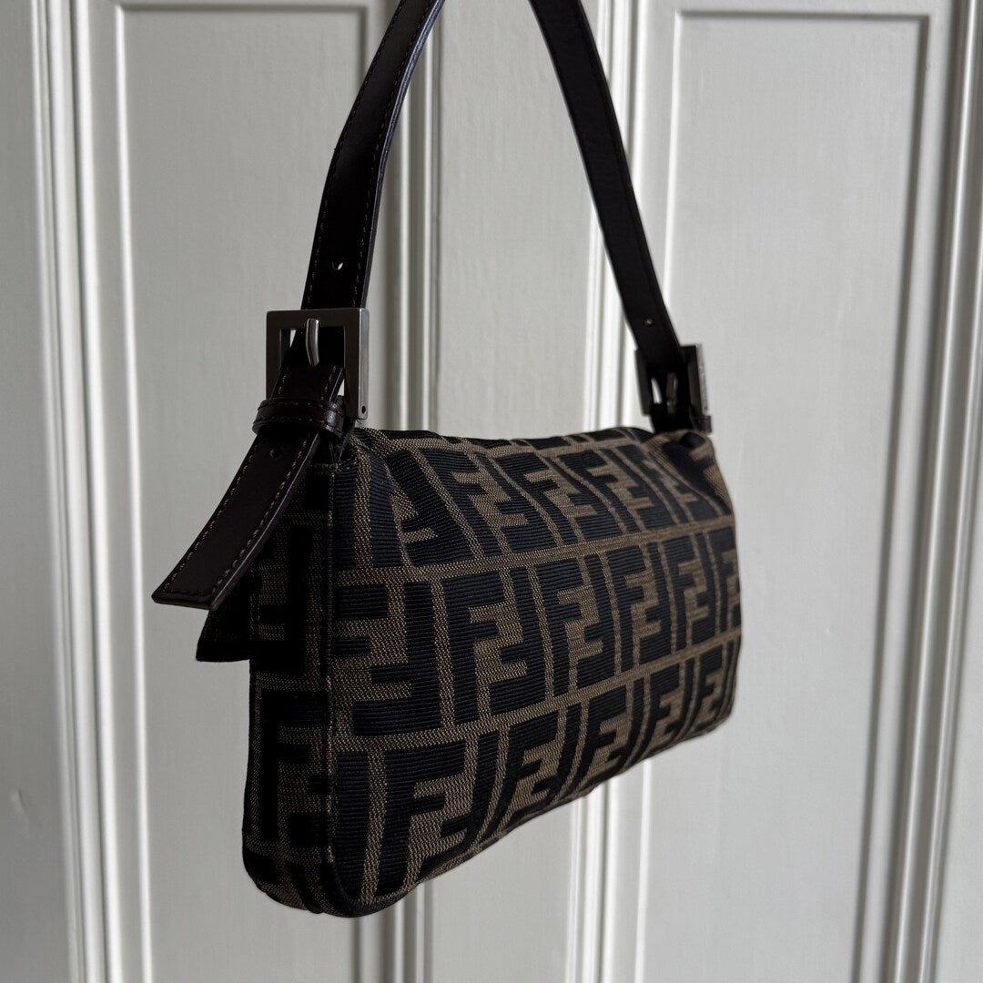 Fendi Mamma Baguette Zucca Shoulder Bag