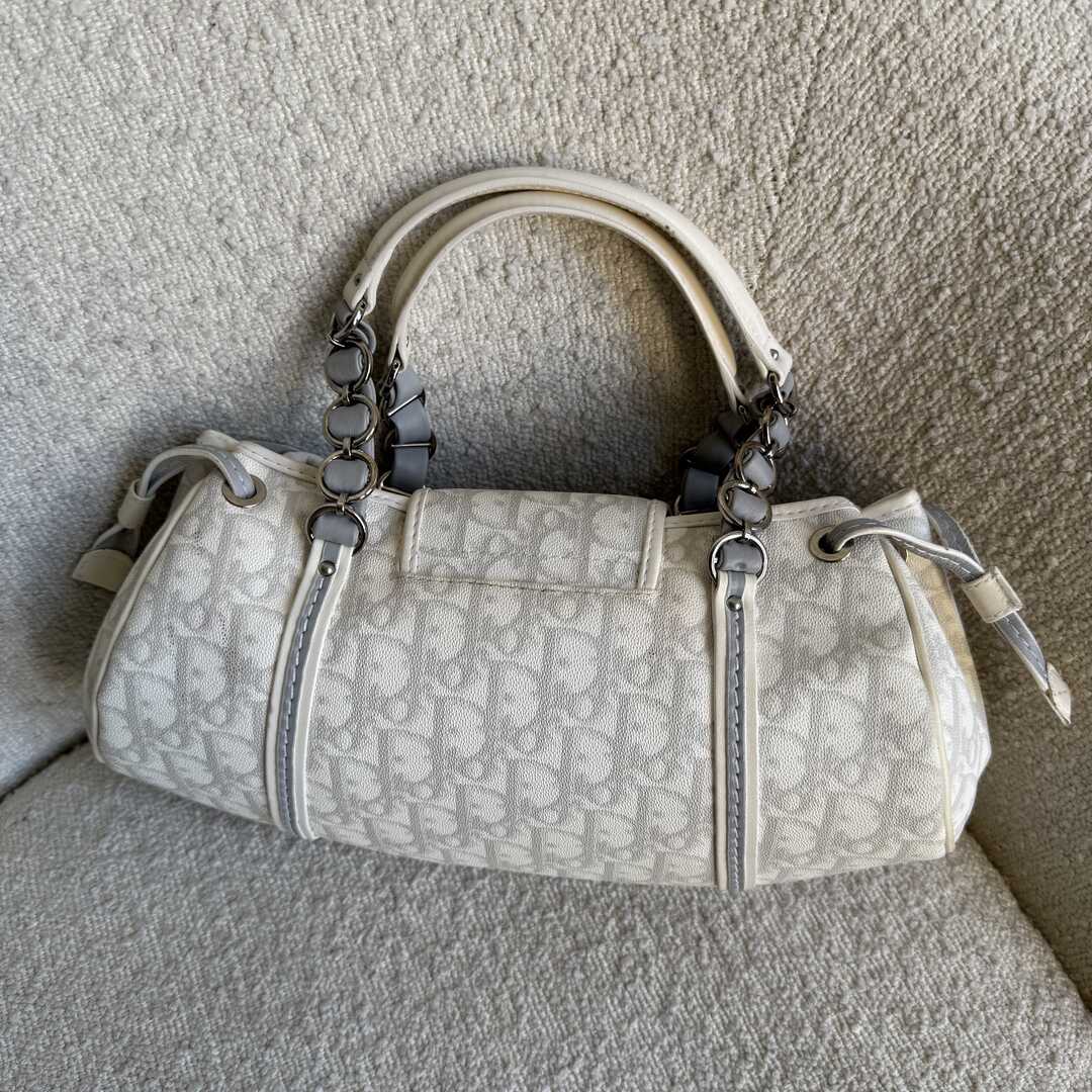 Dior Romantique Trotter White Shoulder Bag