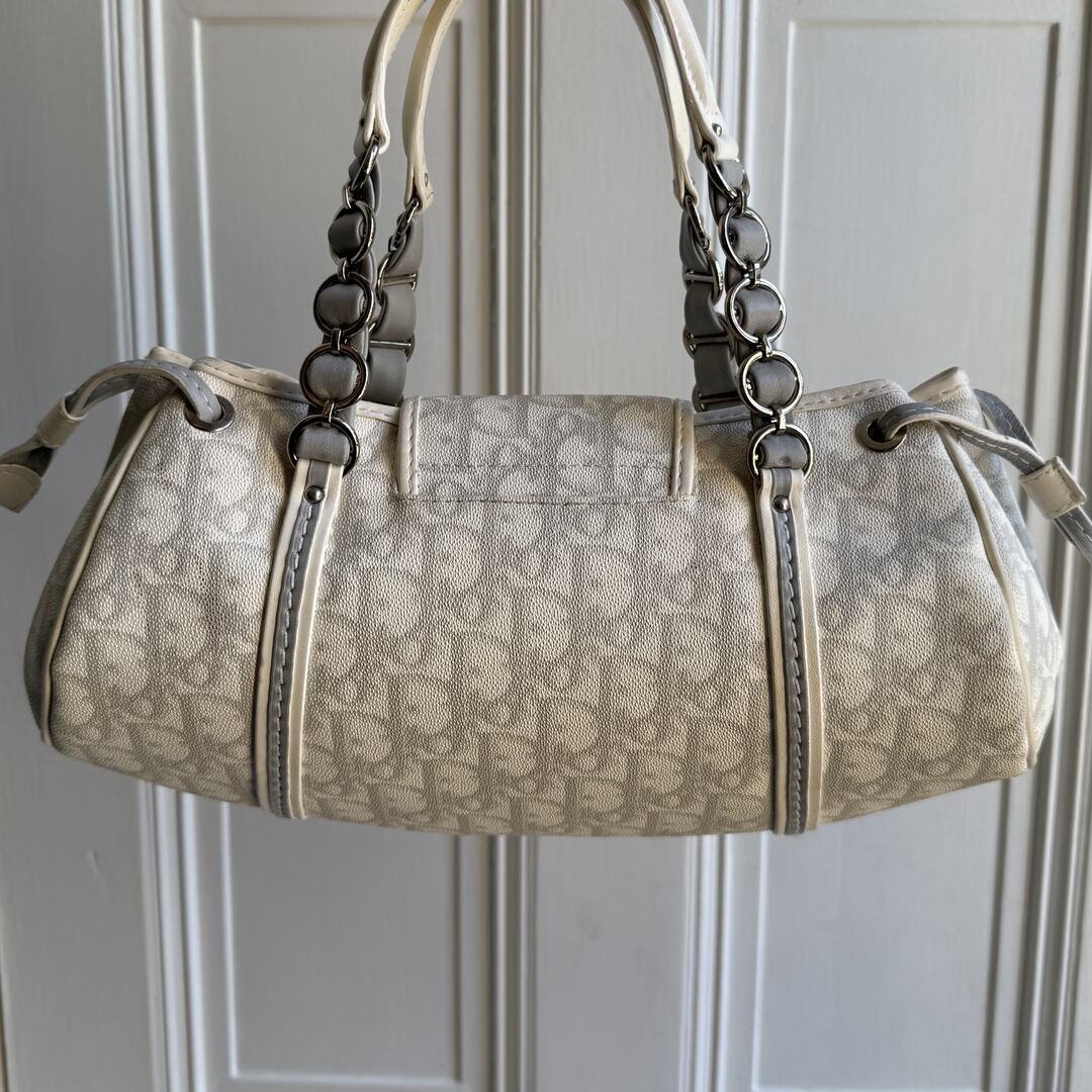 Dior Romantique Trotter White Shoulder Bag