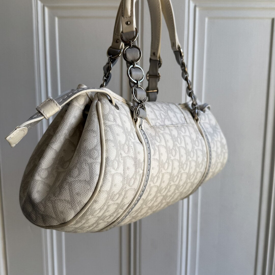 Dior Romantique Trotter White Shoulder Bag