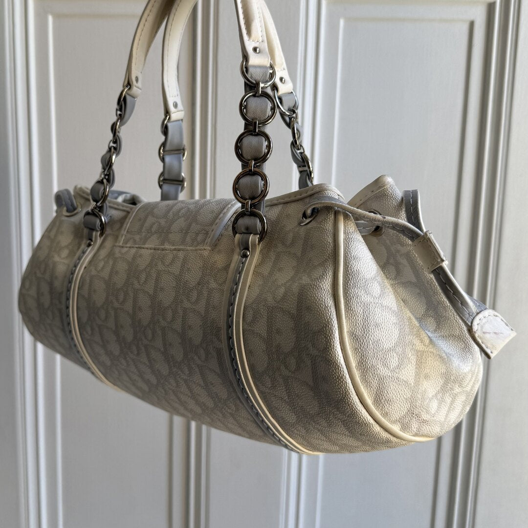 Dior Romantique Trotter White Shoulder Bag