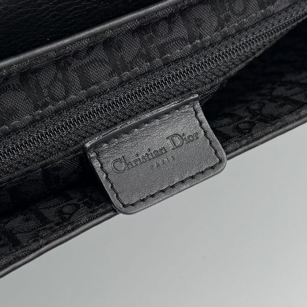 Dior Street Chic Columbus Black Leather Shoulder Bag