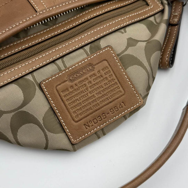 Coach Croissant Leather Brown Shoulder Bag