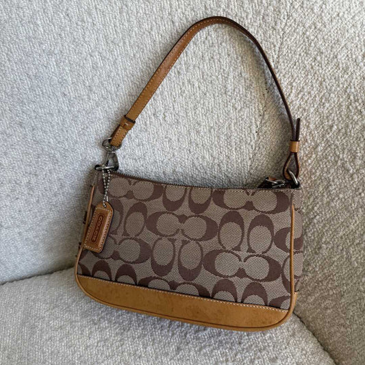 Coach Signature Demi Tan Shoulder Bag
