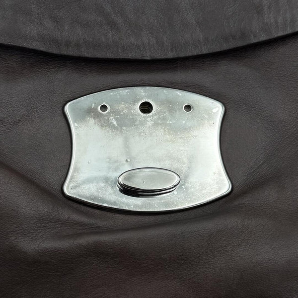 Prada Vitello Easy Leather Brown Shoulder Bag