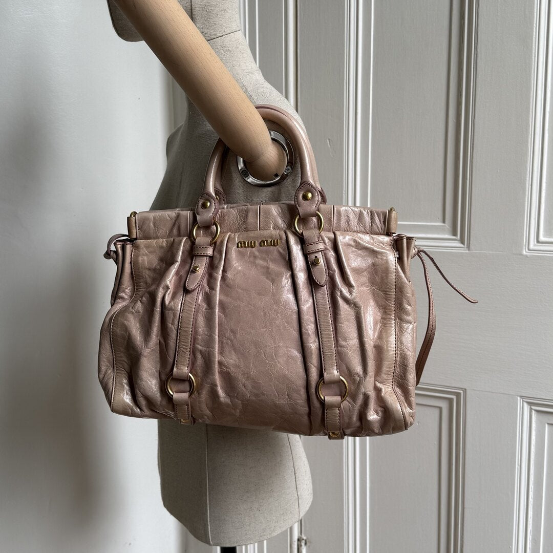 Miu Miu Vitello Dusty Pink Handbag