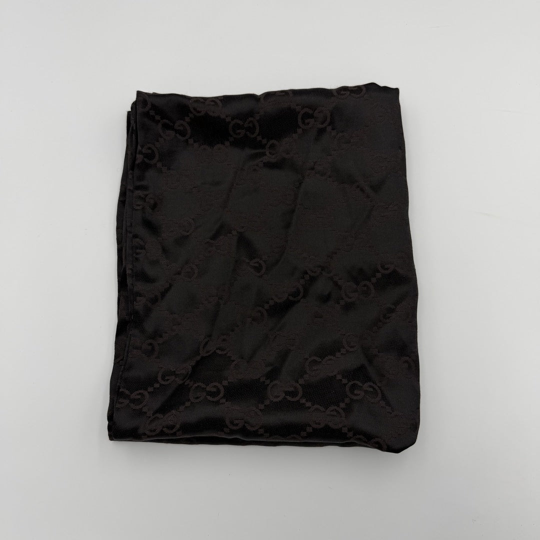 Gucci GG Canvas Black Hobo Shoulder Bag