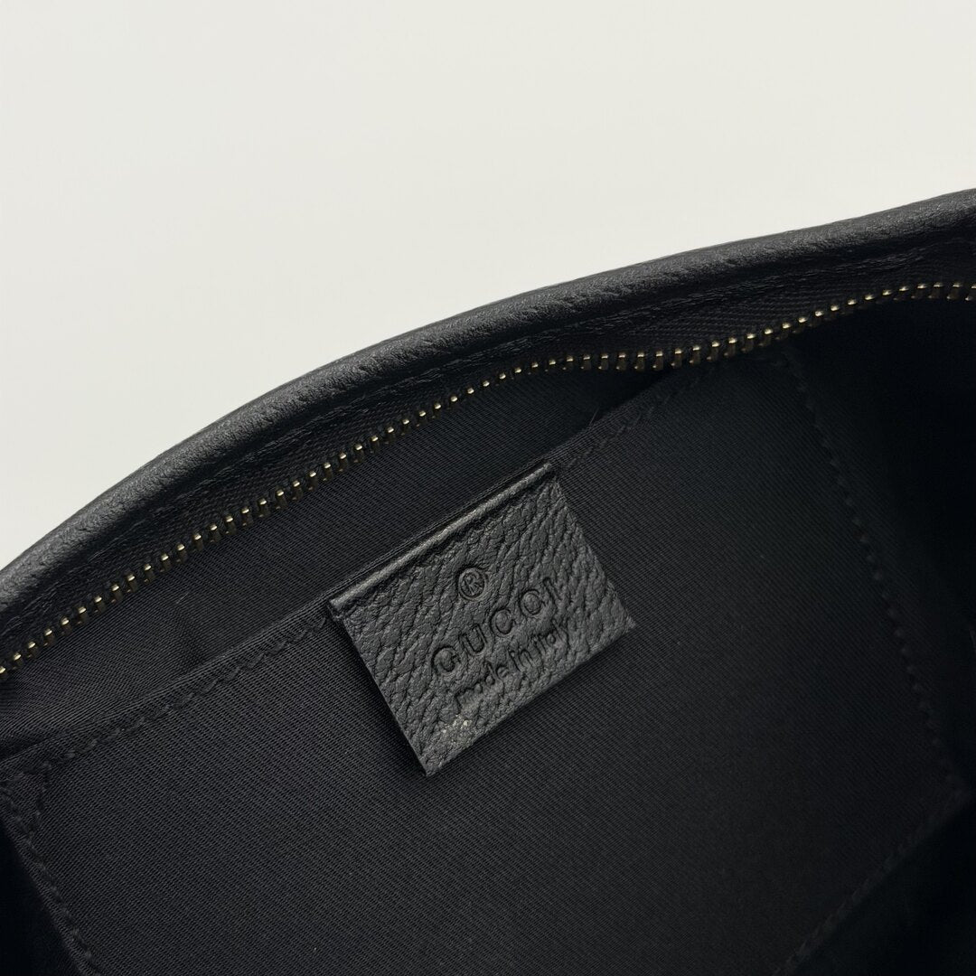 Gucci GG Canvas Mini Abbey D Ring Black Shoulder Bag