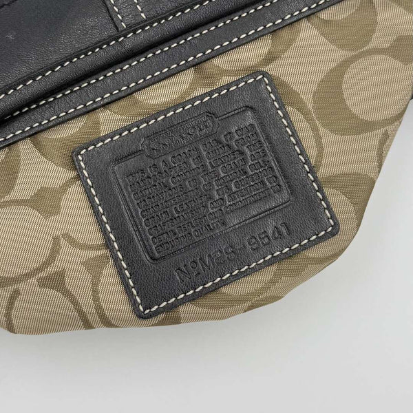 Coach Croissant Leather Black Shoulder Bag