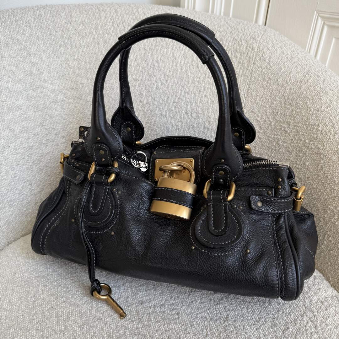 Chloe Paddington Leather Black Handbag
