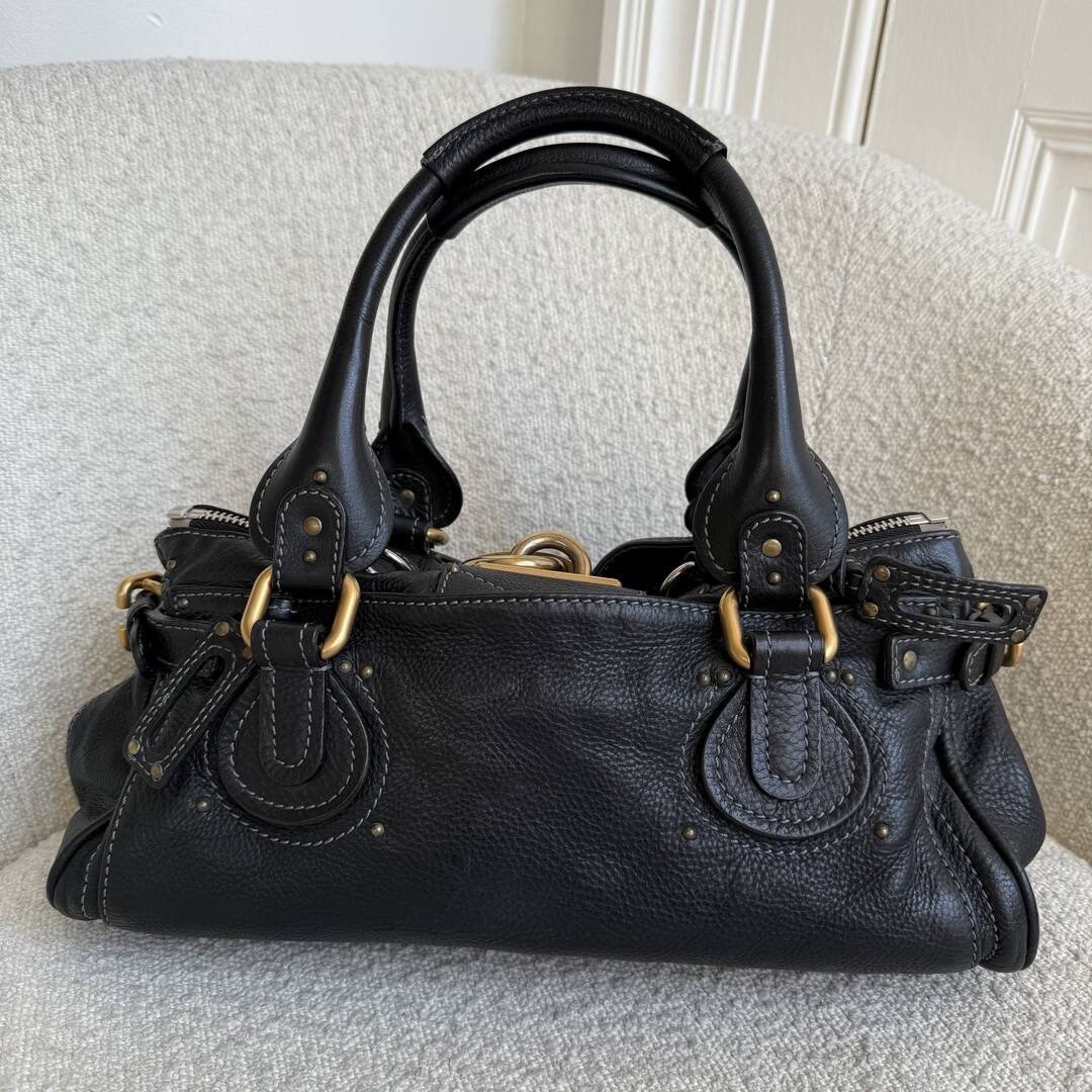 Chloe Paddington Leather Black Handbag