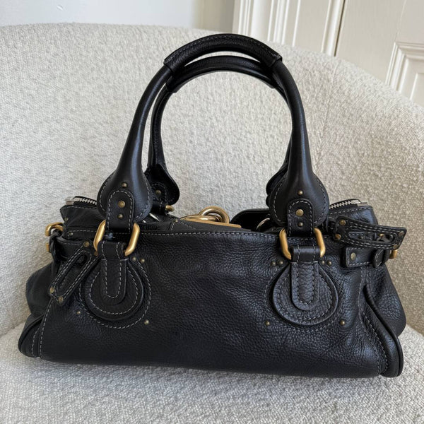 Chloe Paddington Leather Black Handbag