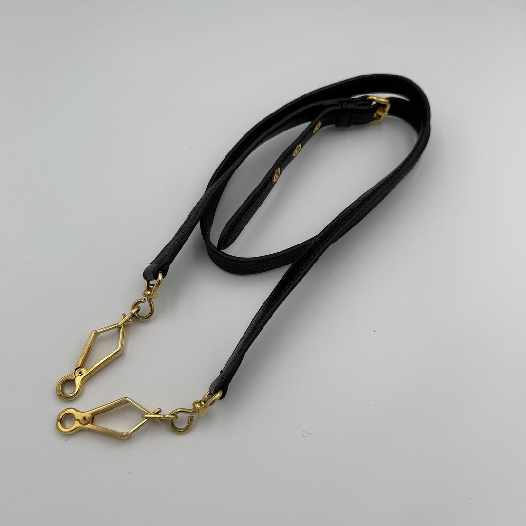 Miu Miu Madras Leather Black Handbag