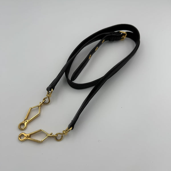 Miu Miu Madras Leather Black Handbag