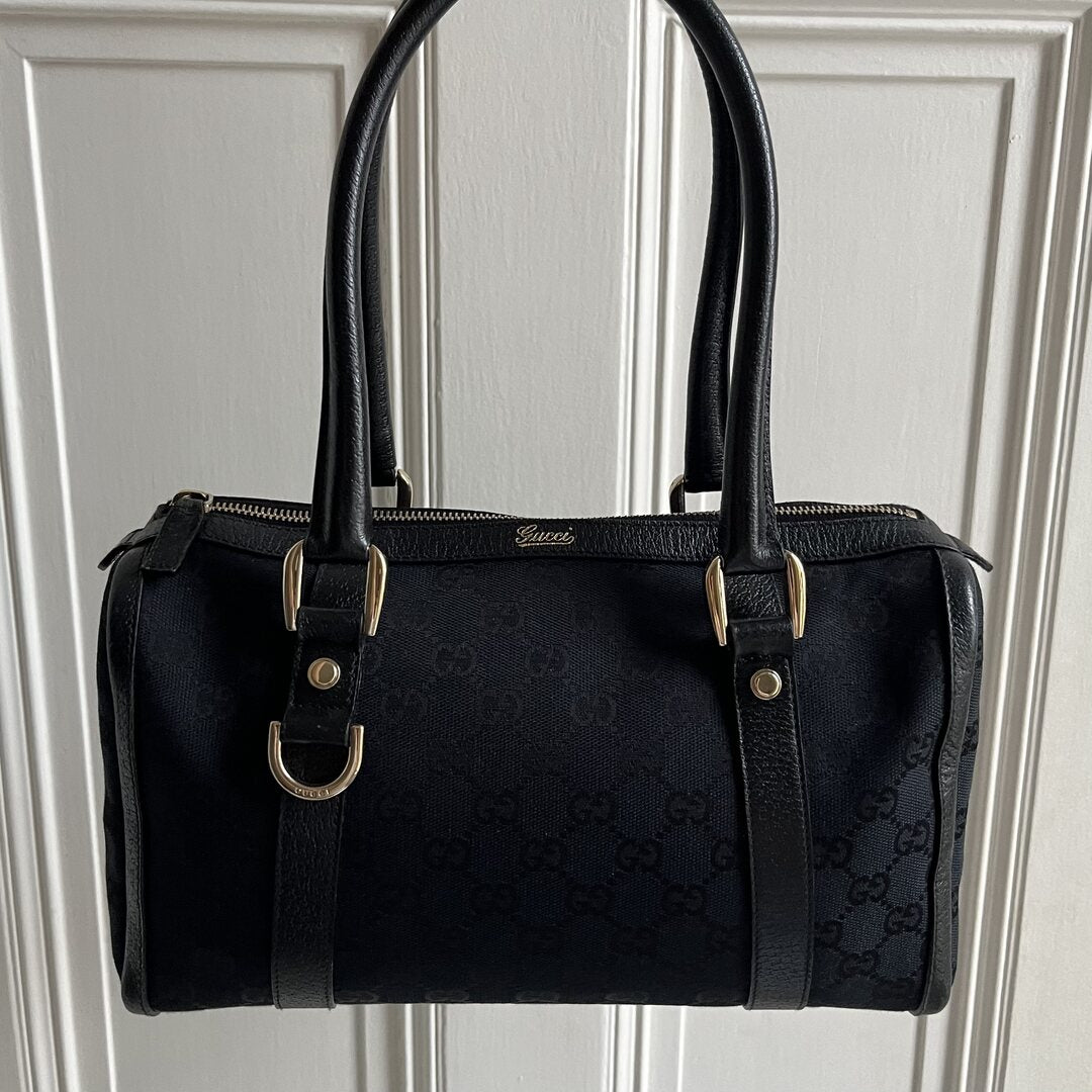 Gucci GG Canvas Abbey Black Shoulder Bag