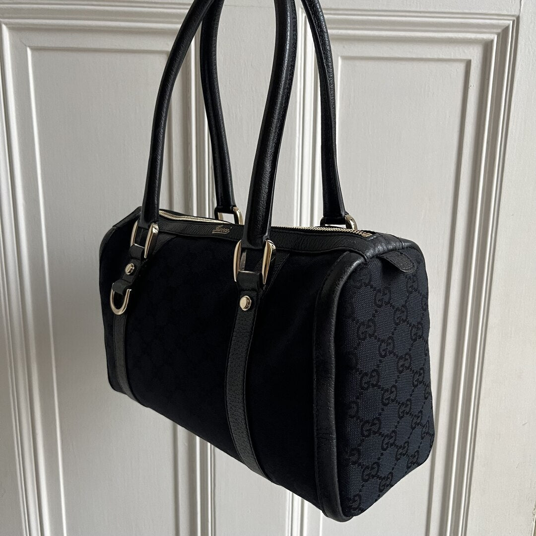 Gucci GG Canvas Abbey Black Shoulder Bag