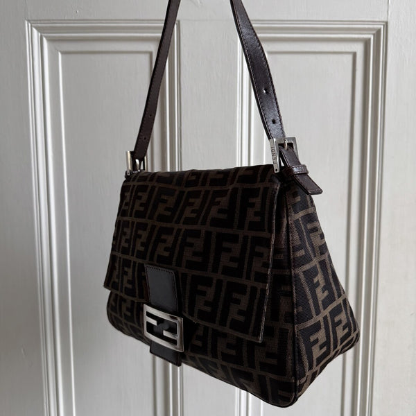 Fendi Zucca Mamma Shoulder Bag