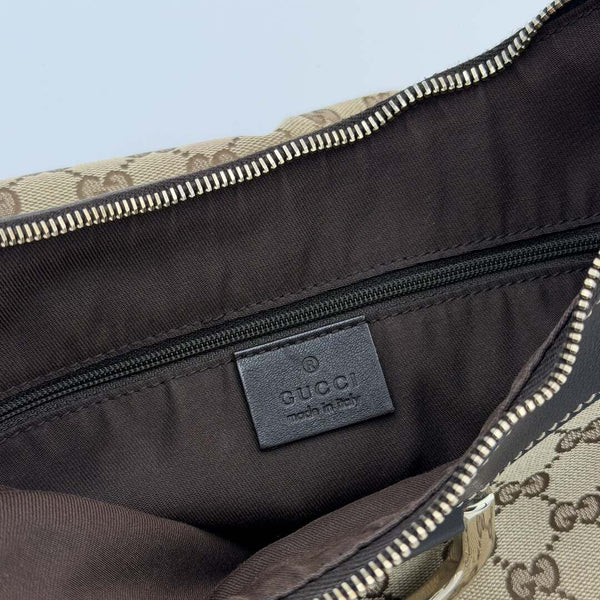 Gucci GG Canvas Abbey Brown Shoulder Bag