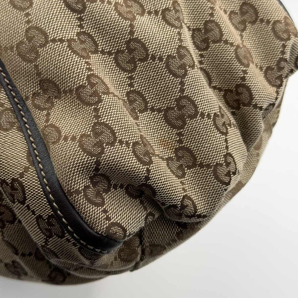Gucci GG Canvas Abbey Brown Shoulder Bag