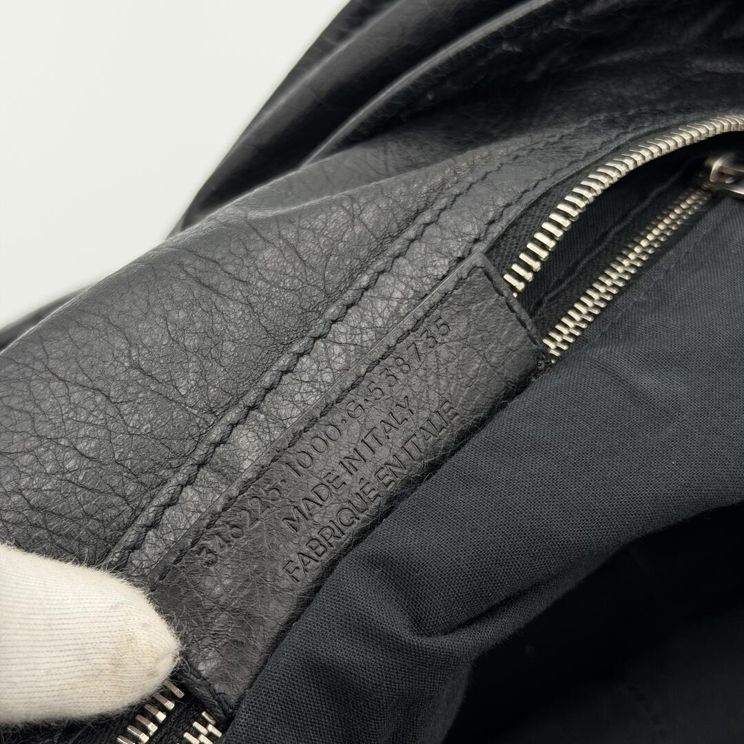 2014 Balenciaga Motocross Classic Bridge Black Leather Bag