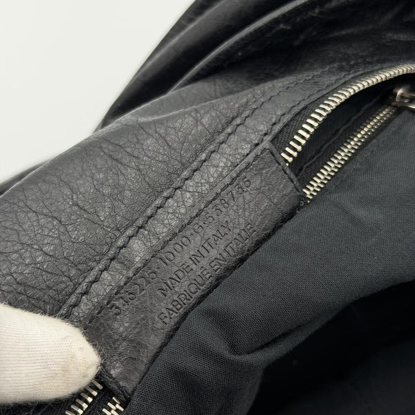 2014 Balenciaga Motocross Classic Bridge Black Leather Bag