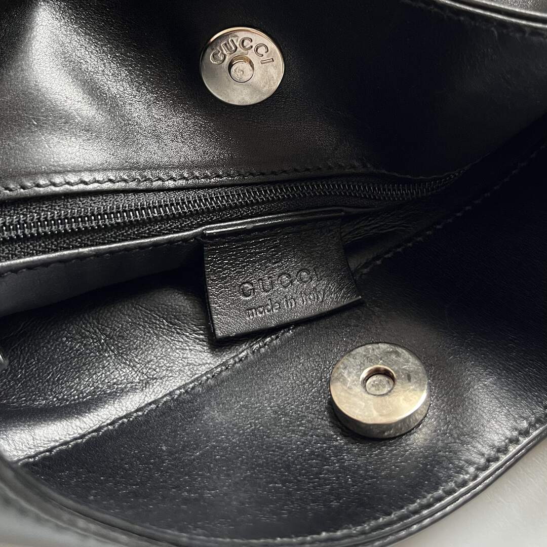 Gucci Leather Black Shoulder Bag