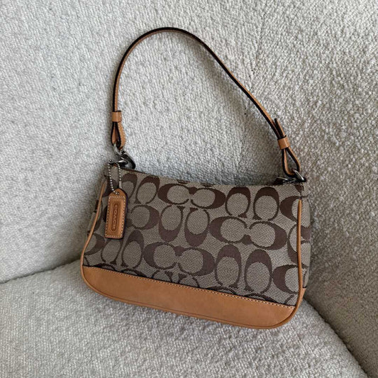 Coach Signature Demi Tan Shoulder Bag