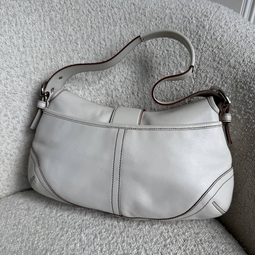 Coach Soho Leather White Shoulder Bag