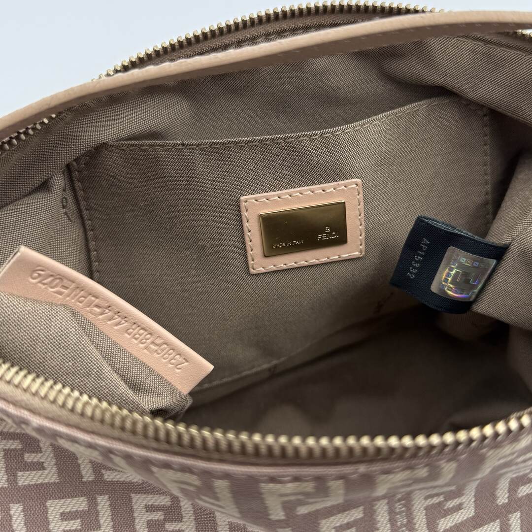 Fendi Zucchino Light Pink Shoulder Bag