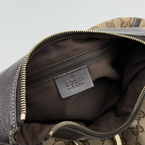 Gucci GG Canvas Abbey Brown Shoulder Bag