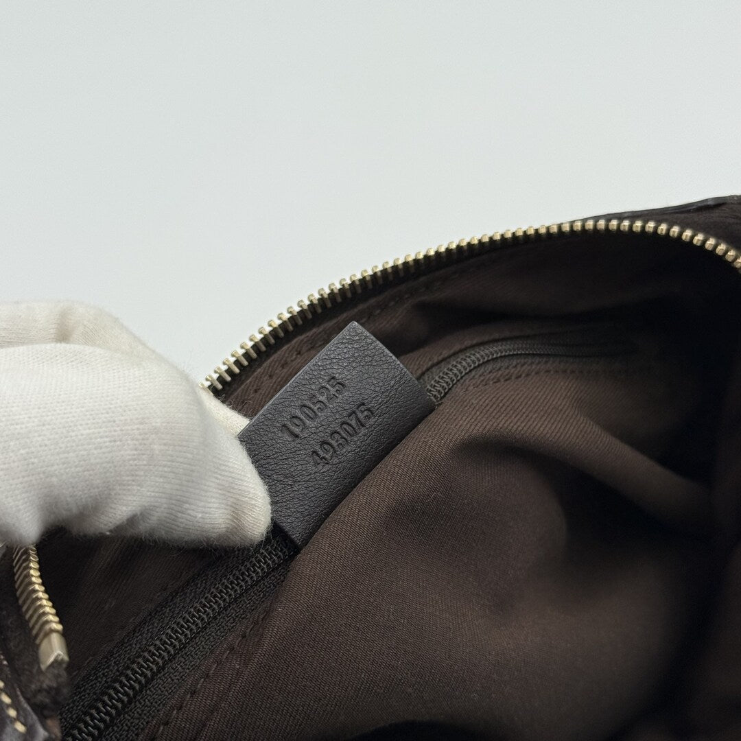 Gucci GG Canvas Abbey Brown Shoulder Bag