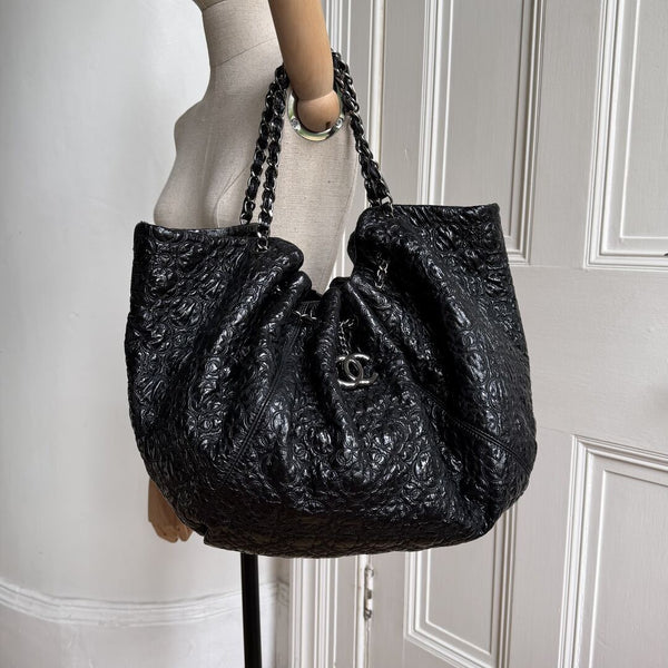 Chanel Rock In Moscou Cabas Hobo Chain Black Tote Bag