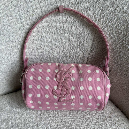 YSL Polka Dot Pink Mini Shoulder Bag