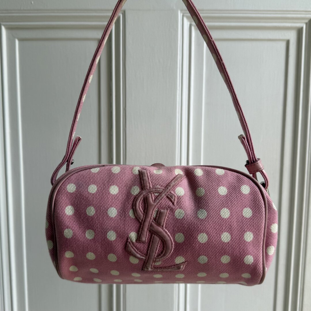 YSL Polka Dot Pink Mini Shoulder Bag