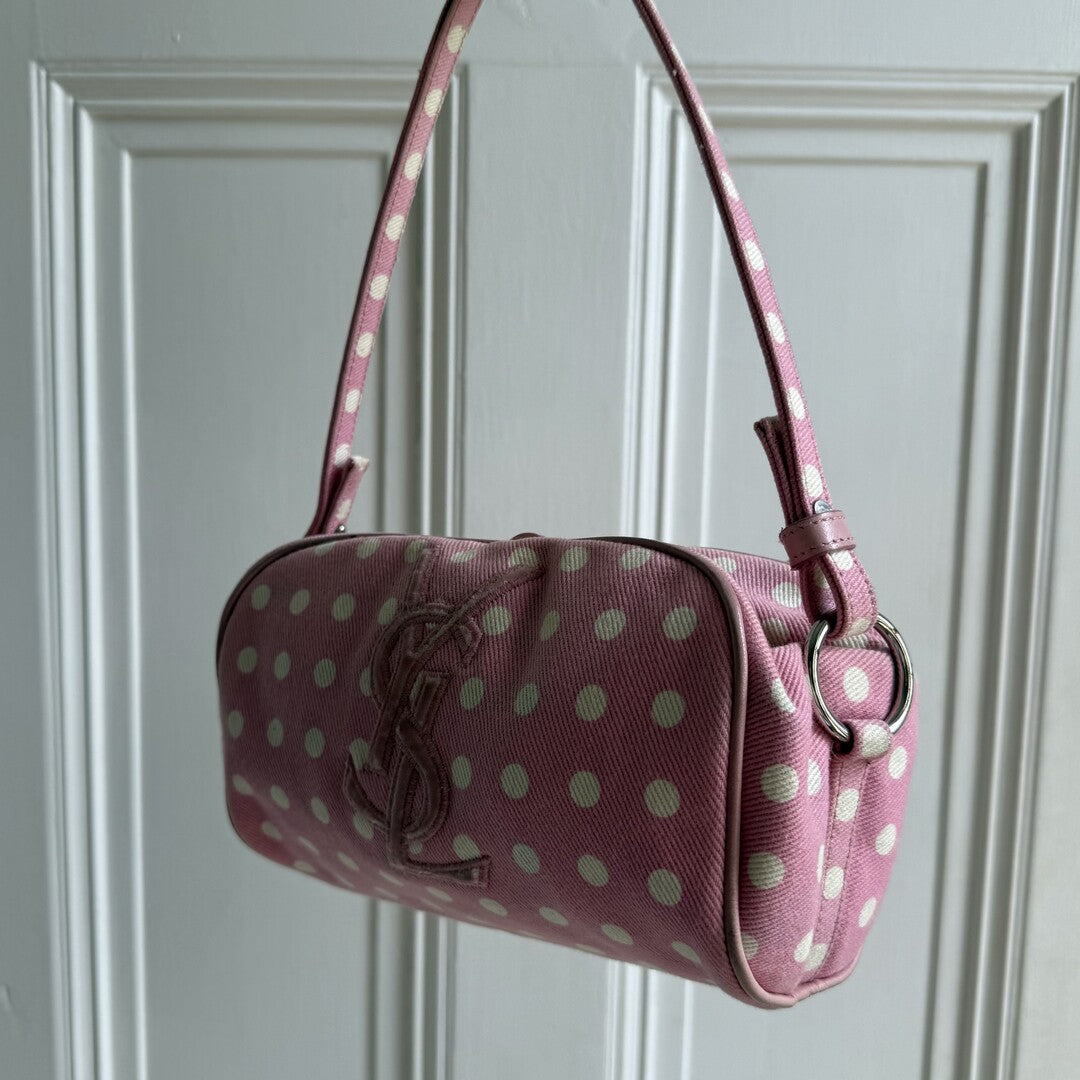 YSL Polka Dot Pink Mini Shoulder Bag