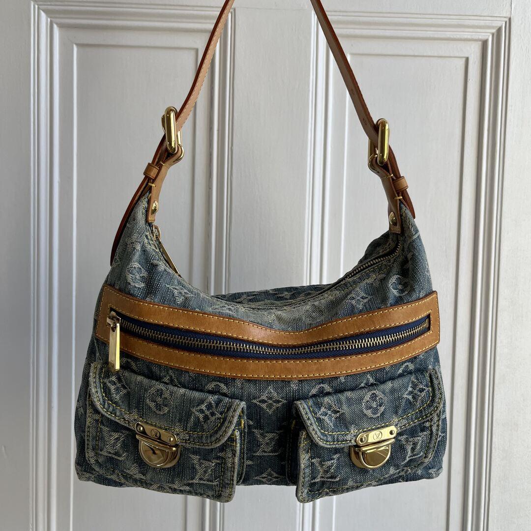 Louis Vuitton Blue Denim Baggy PM Shoulder Bag Jenny Hayley