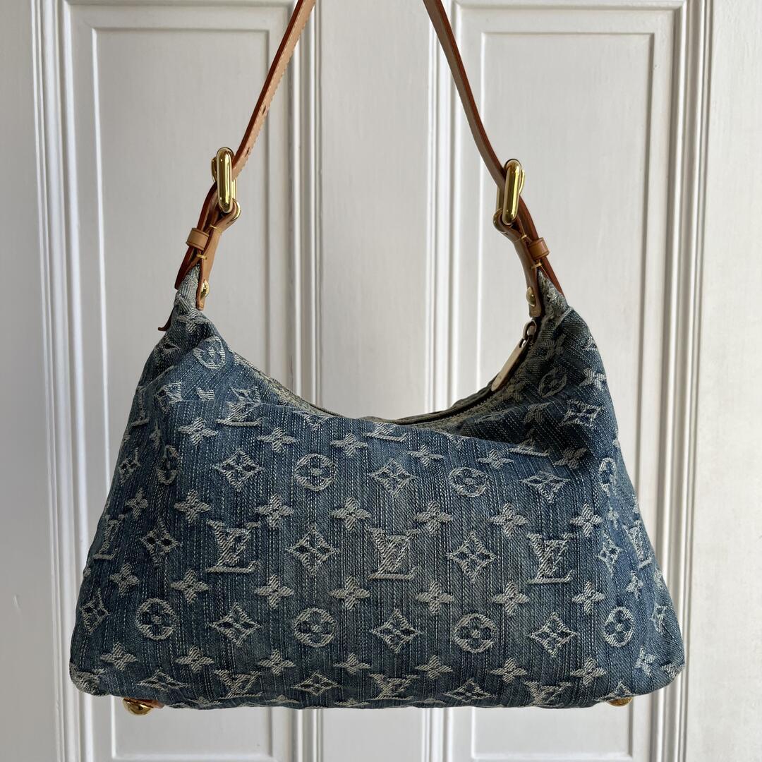 Louis Vuitton Blue Denim Baggy PM Shoulder Bag