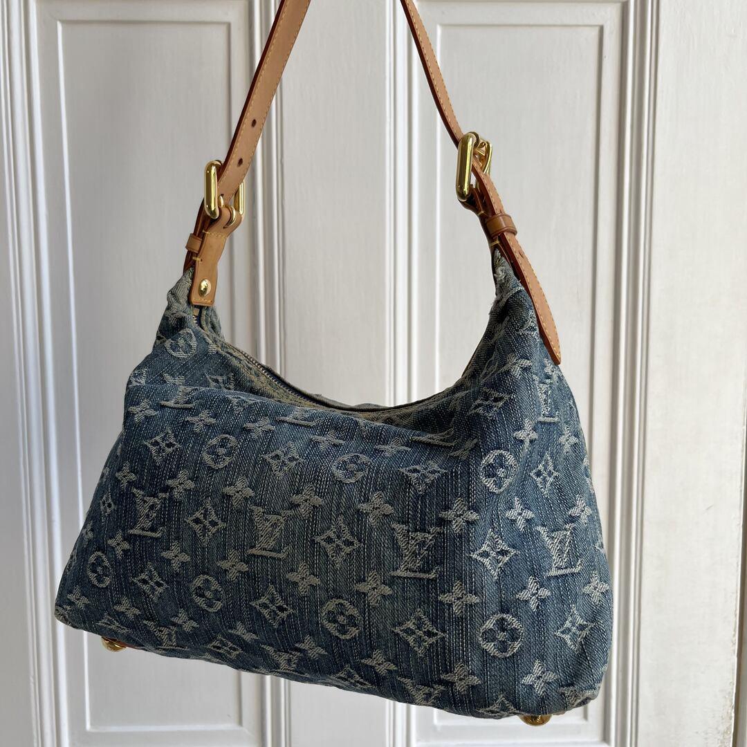 Louis Vuitton Blue Denim Baggy PM Shoulder Bag