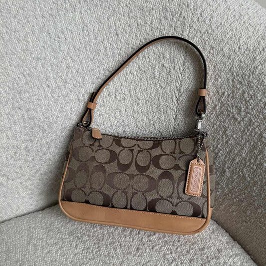 Coach Signature Demi Tan Shoulder Bag