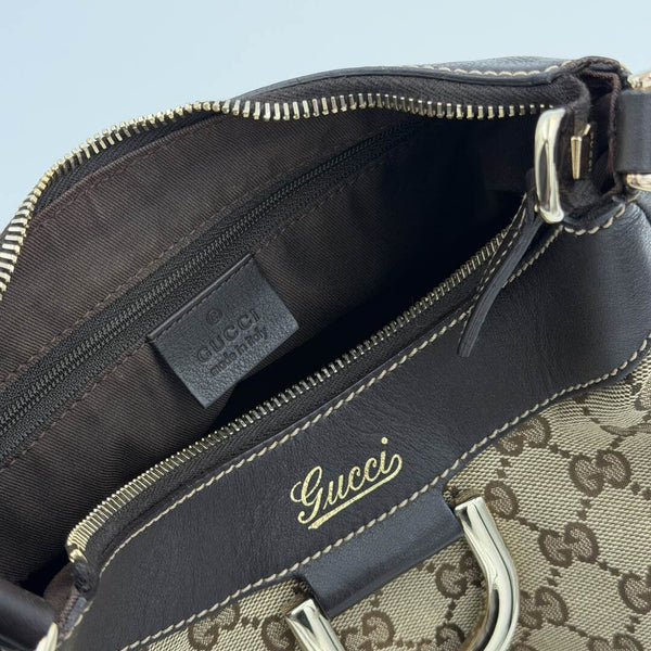Gucci GG Canvas Abbey Brown Shoulder Bag