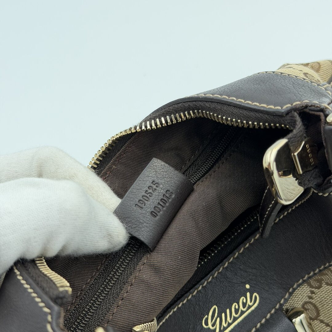 Gucci GG Canvas Abbey Brown Shoulder Bag